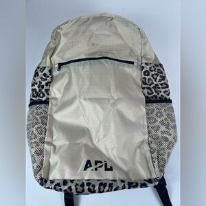 APL Leopard Print Backpack with Black Mesh